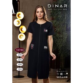 Халат жіночий DO10780 black р.2XL-5XL "Annet" недорого оптом від прямого постачальника