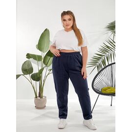 Штани спортивні жіночі 709 navy р.60-66 "DORA" недорого оптом від прямого постачальника