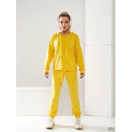 Костюм спортивний жіночий теплий 894 yellow р.36-42 "DORA" недорого оптом від прямого постачальника
