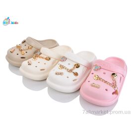 Фотография Кроксы детские летние Лето A9160-3 mix (24 пар р.30-35) "BBT" недорого оптом от прямого поставщика