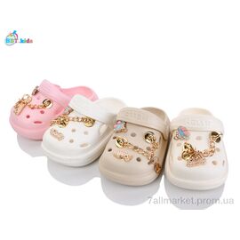 Фотография Кроксы детские летние Лето A9160-1 mix (24 пар р.18-23) "BBT" недорого оптом от прямого поставщика