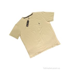 Футболка чоловіча Літо P1-2 beige (4 шт. р.сітка2XL-5XL) "Verton" недорого оптом від прямого постачальника