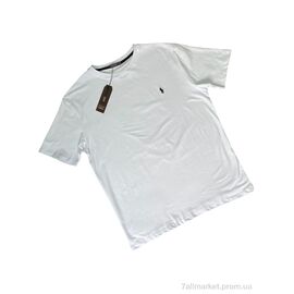 Футболка чоловіча Літо P1-5 white (4 шт. р.сітка2XL-5XL) "Verton" недорого оптом від прямого постачальника