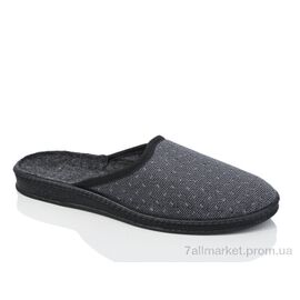 Тапки чоловічі домашні Весна/осінь Луцьк б/з сірий (6 пар р.39-44) "Lot Shoes" недорого оптом від прямого постачальника