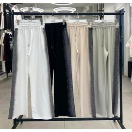 Фотография Штаны спортивные женские 7164 white р.S-L "Karon" недорого оптом от прямого поставщика