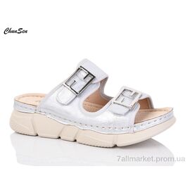 Шльопанці жіночі полегшені Літо 6383-5 (8 пар р.37-42) "Chunsen" недорого оптом від прямого постачальника