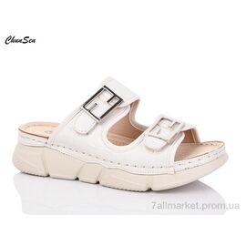Шльопанці жіночі полегшені Літо 6383-7 (8 пар р.37-42) "Chunsen" недорого оптом від прямого постачальника