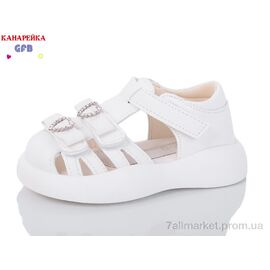 Фотография Босоножки детские летние Лето Z6513-1 (8 пар р.22-27) "GFB-Канарейка" недорого оптом от прямого поставщика