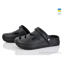 Крокси чоловічі легкі Літо F720 чорний (5 пар р.41-45) "Inblue" недорого оптом від прямого постачальника