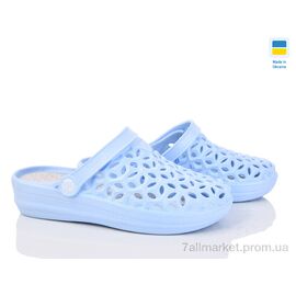 Шльопанці жіночі полегшені Літо Фієста блакитно-сірий (8 пар р.36-41) "Inblue" недорого оптом від прямого постачальника