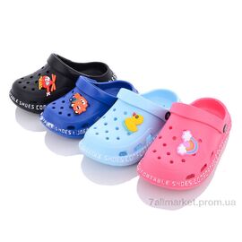 Фотография Кроксы детские летние Лето F57 mix (12 пар р.24-29) "Deshman" недорого оптом от прямого поставщика