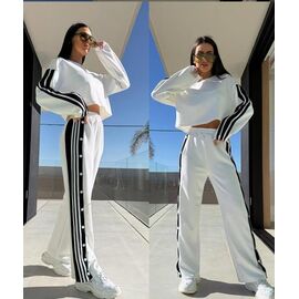 Костюм спортивний жіночий теплий 1046-1 white р.42-52 "FEMZONE" недорого оптом від прямого постачальника