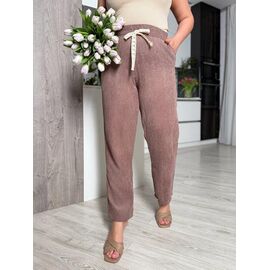 Штани спортивні жіночі 1087 brown р.42-52 "FEMZONE" недорого оптом від прямого постачальника