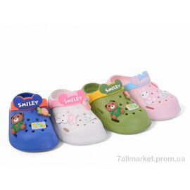 Крокси дитячі літні Літо 608-2 mix (12 пар р.30-35) "Soylu" недорого оптом від прямого постачальника