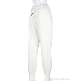 Фотография Спортивные брюки женские Весна/осень 4009-10 white (6 шт. р.сетка S-XL) "Мир" недорого оптом от прямого поставщика