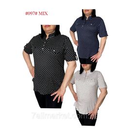 Фотография Блузка женская стильная/полу-батал размеры L-5XL(микс цв)"NICOLAS" недорого от прямого поставщика