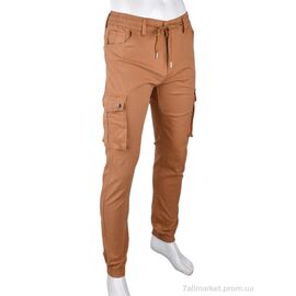 Джинси чоловічі Весна/осінь U7-2174K4 l.brown (10628) (8 шт. р.сітка30-36) "Obuvok" недорого оптом від прямого постачальника