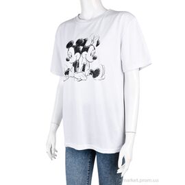 Фотография Футболка женская Лето 808Ж білий (3 шт. р.сетка S-L) "Textile" недорого оптом от прямого поставщика