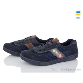 Фотография Кроссовки мужские модные Весна/осень 135 синій (8 пар р.40-45) "Paolla" недорого оптом от прямого поставщика