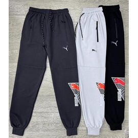 Штани дитячі спортивні на хлопчика 265-2-1 grey р.9-13 "iBamBino" недорого оптом від прямого постачальника