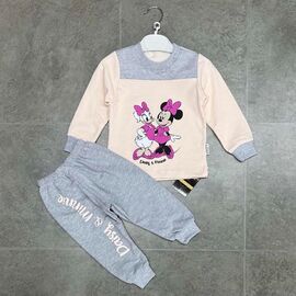 Костюм дитячий спортивний на дівчинку IB227 beige р.0.6-1.6 "iBamBino" недорого оптом від прямого постачальника