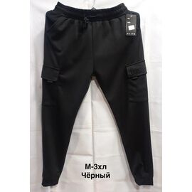 Штани спортивні чоловічі 7001 black р.M-3XL "WELL" недорого оптом від прямого постачальника