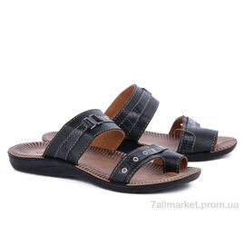 Шльопанці чоловічі пляжні  2061 черный (6 пар р.40-44) "Selena" недорого оптом від прямого постачальника