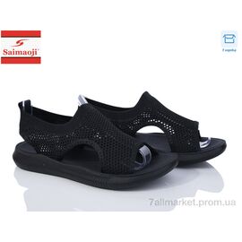 Фотография Босоножки женские летние Лето F127-1 (8 пар р.37-42) "Saimaoji" недорого оптом от прямого поставщика