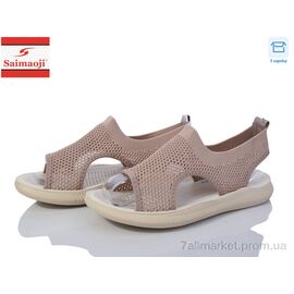 Фотография Босоножки женские летние Лето F127-15 (8 пар р.37-42) "Saimaoji" недорого оптом от прямого поставщика