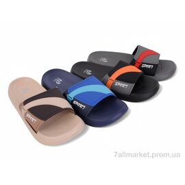 Шльопанці чоловічі пляжні Літо 2406-3 mix (8 пар р.40-45) "Soylu" недорого оптом від прямого постачальника
