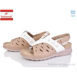 Фотография Босоножки женские летние Лето B8-1 (8 пар р.37-42) "Saimaoji" недорого оптом от прямого поставщика