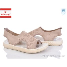 Фотография Босоножки женские летние Лето F125-15 (8 пар р.37-42) "Saimaoji" недорого оптом от прямого поставщика
