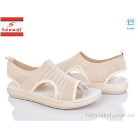 Фотография Босоножки женские летние Лето F120-10 (8 пар р.37-42) "Saimaoji" недорого оптом от прямого поставщика