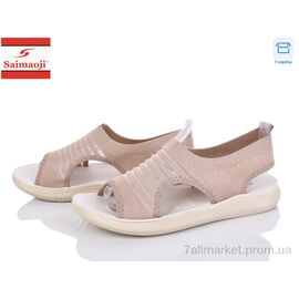 Фотография Босоножки женские летние Лето F120-15 (8 пар р.37-42) "Saimaoji" недорого оптом от прямого поставщика