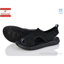 Фотография Босоножки женские летние Лето F122-1 (8 пар р.37-42) "Saimaoji" недорого оптом от прямого поставщика