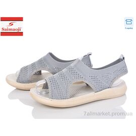 Фотография Босоножки женские летние Лето F122-2 (8 пар р.37-42) "Saimaoji" недорого оптом от прямого поставщика