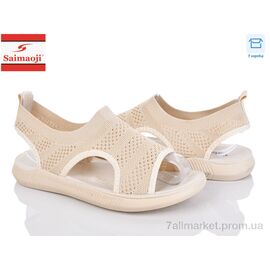 Фотография Босоножки женские летние Лето F122-10 (8 пар р.37-42) "Saimaoji" недорого оптом от прямого поставщика
