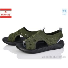 Фотография Босоножки женские летние Лето F122-16 (8 пар р.37-42) "Saimaoji" недорого оптом от прямого поставщика