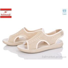 Фотография Босоножки женские летние Лето F123-10 (8 пар р.37-42) "Saimaoji" недорого оптом от прямого поставщика