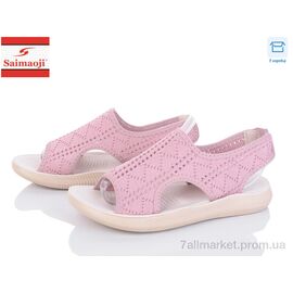 Фотография Босоножки женские летние Лето F126-3 (8 пар р.37-42) "Saimaoji" недорого оптом от прямого поставщика