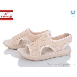 Фотография Босоножки женские летние Лето F126-10 (8 пар р.37-42) "Saimaoji" недорого оптом от прямого поставщика