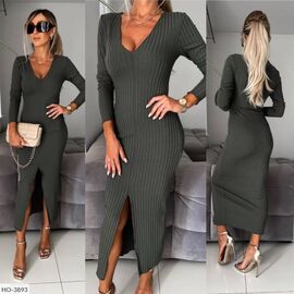 Фотография Платье женское в рубчик р.46-48;50-52;54-56 (3цв) "VLADA" купить недорого от прямого поставщика