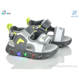 Сандалії дитячі літні Літо L615-1-6 LED (8 пар р.21-26) "BBT" недорого оптом від прямого постачальника