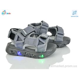 Сандалії дитячі літні Літо L602-1-9 LED (8 пар р.21-26) "BBT" недорого оптом від прямого постачальника