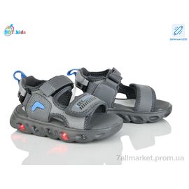 Фотография Сандалии детские летние Лето L615-2-5 LED (8 пар р.26-31) "BBT" недорого оптом от прямого поставщика