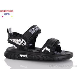 Сандалії дитячі літні Літо X8521-1 (8 пар р.32-37) "GFB-Канарейка" недорого оптом від прямого постачальника