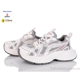 Фотография Кроссовки женские модные Весна/осень D11692 grey (6 пар р.35-40) "Clibee-Doremi" недорого оптом от прямого поставщика