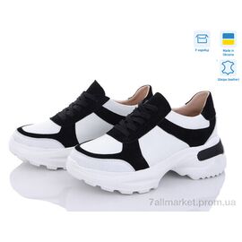 Кросівки жіночі модні Весна/осінь 5066S біло-чорний (6 пар р.36-40) "A.N.I.One" недорого оптом від прямого постачальника