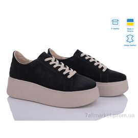 Кросівки жіночі модні Весна/осінь 5071-17 чорн.замш (6 пар р.36-40) "A.N.I.One" недорого оптом від прямого постачальника