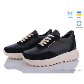 Кросівки жіночі модні Весна/осінь 5074-55 чорний (6 пар р.36-40) "A.N.I.One" недорого оптом від прямого постачальника